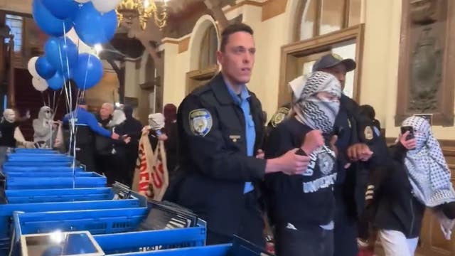 Pro-Palestinian student protesters removed from Georgetown University building