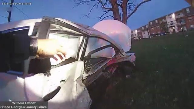 Video shows crash that killed mother of 4 as driver allegedly fled Prince George's County police