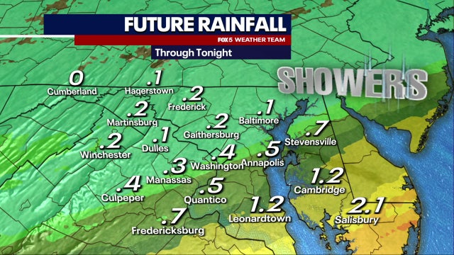 DC weather: Cloudy afernoon following Monday morning showers