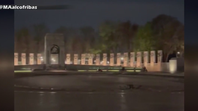 Outrage sparked online after video shows dirt bike, ATV riders going through WWII memorial