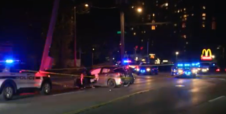 Driver hits pedestrian after slamming into light pole, other cars in Fairfax County: police