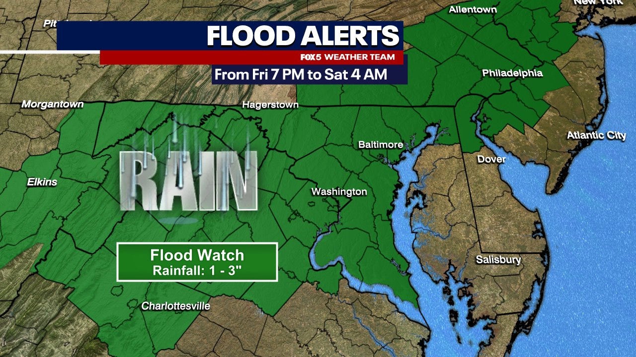 Tornado warnings and watches issued for Virginia, Maryland and DC | FOX ...