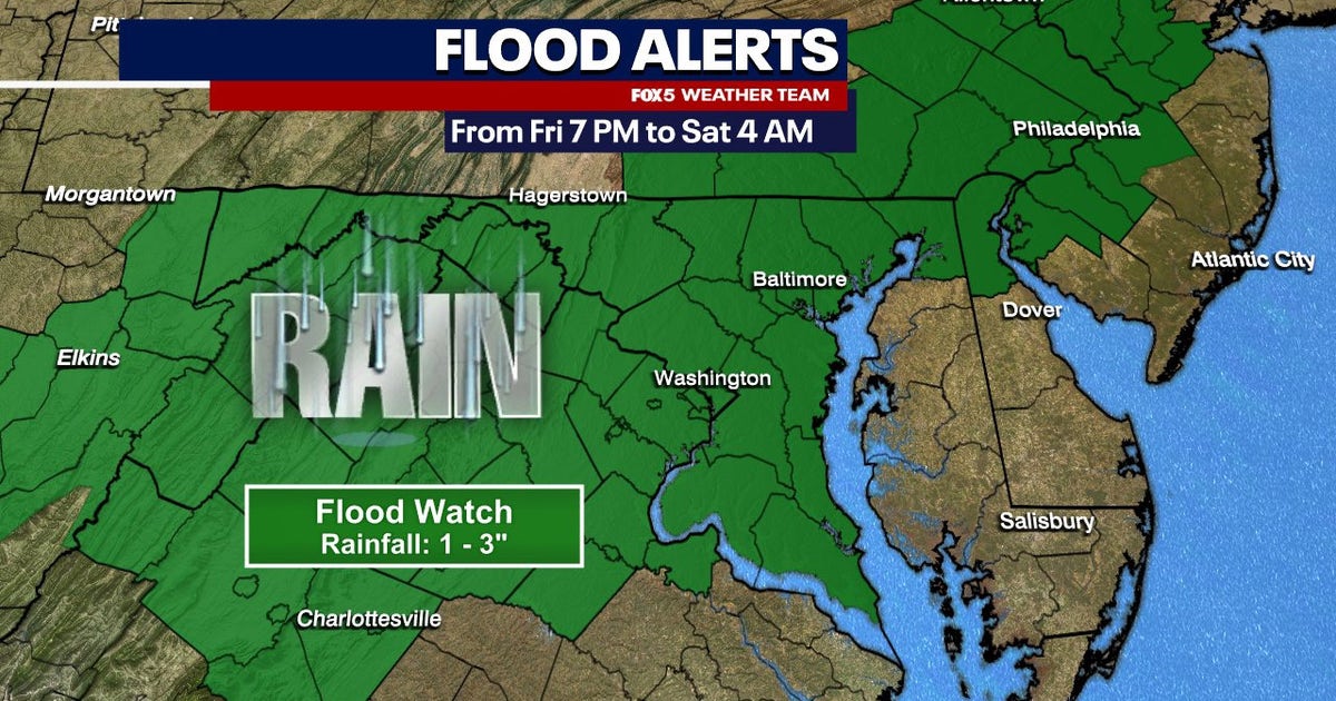 Flood Watch across DC region Friday evening as heavy rain, storms ...