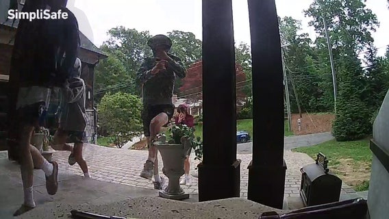 Virginia father warns after doorbell prank at home caught on camera