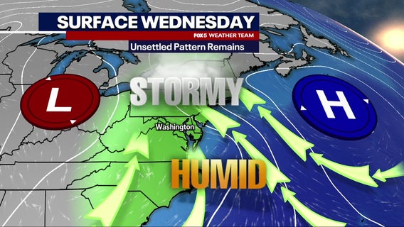Flood warnings issued across DC region Wednesday as storms raise concerns