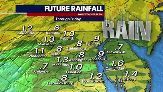 DC weather: Rainy midweek ahead of dry, sunny Memorial Day weekend