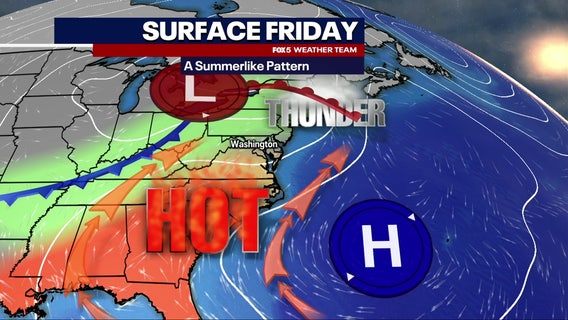 DC weather: Unsettled pattern brings possible showers, storms Friday through weekend