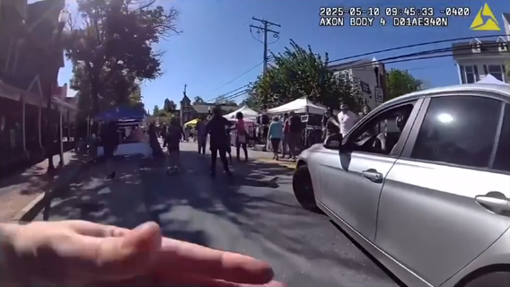Woman hits officer with vehicle, drives into crowd at Laurel Main Street Festival