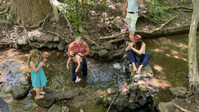 RFK Jr. takes grandkids swimming – in Rock Creek