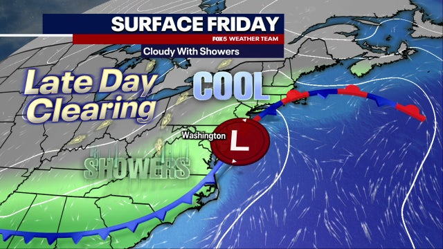DC weather: Cloudy, rainy Friday ahead of sunny, dry weekend