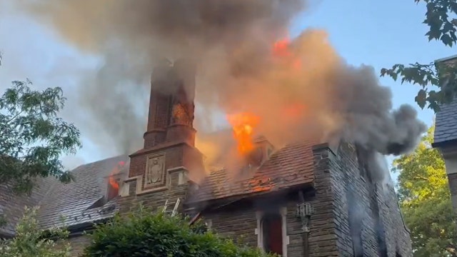 Massive fire engulfs Navy Secretary’s Kalorama mansion in DC near Obama residence