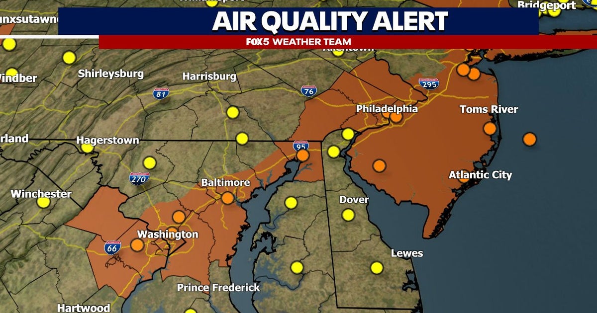 Code Orange Air Quality Alert issued for parts of DC region Thursday ...