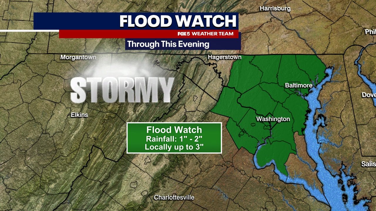 DC Braces for Severe Thunderstorms and Flooding Amid Heat and Humidity