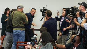 WATCH: U.S. Senator Alex Padilla shoved, handcuffed at DHS Kristi Noem's news conference