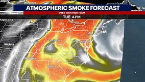 Canada wildfires bring hazy sunshine to DC Tuesday as smoke drifts in, temps in the 80s