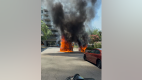 Delivery truck fire in Virginia under investigation