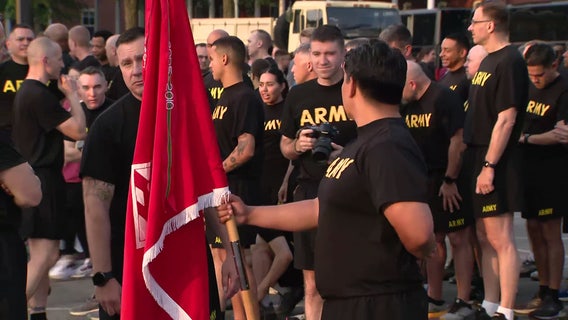 Soldiers take part in annual Army Birthday Run ahead of military parade
