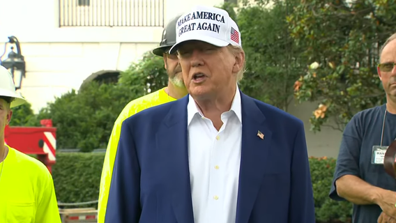 Construction begins on Trump's plan to pave over Rose Garden grass, add flagpoles to lawns