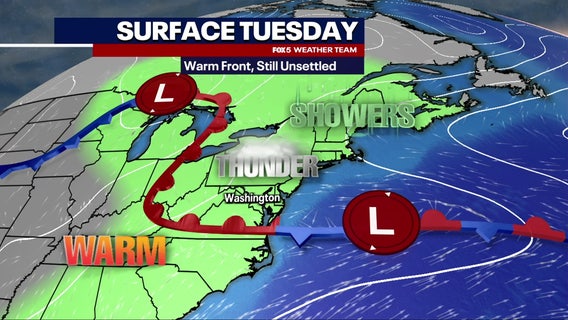Flood Watch issued for portions of Maryland, Virginia Tuesday as storms threaten DC region