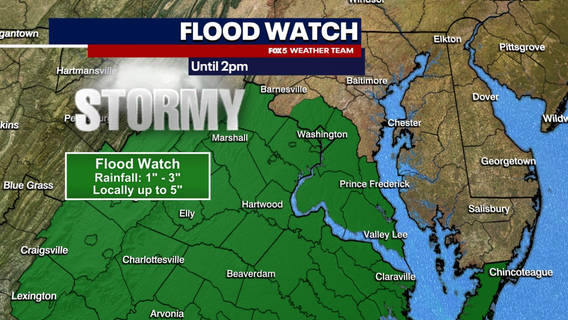 Humidity, rain & flood concerns ahead of Trump military parade