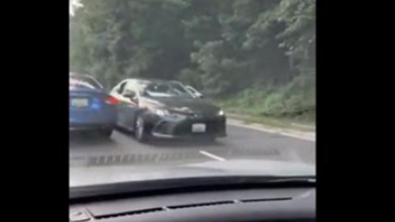 WATCH: Driver going wrong way on Suitland Parkway caught on camera