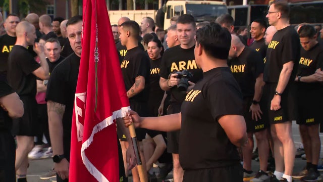 Soldiers take part in annual Army Birthday Run ahead of military parade