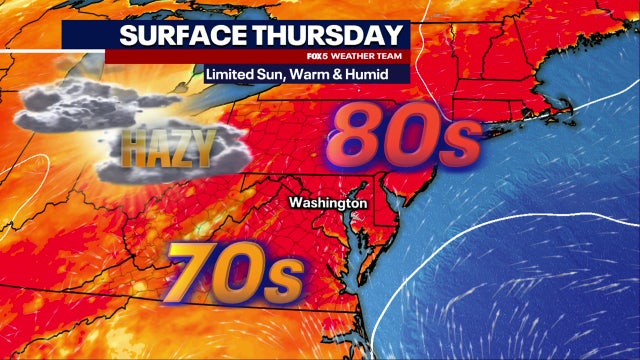 Canadian wildfire smoke may bring hazy skies to DC region Thursday