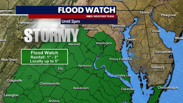 Humidity, rain & flood concerns ahead of Trump military parade