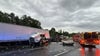 Crash involving 2 tractor-trailers snarls traffic on I-495 in Silver Spring