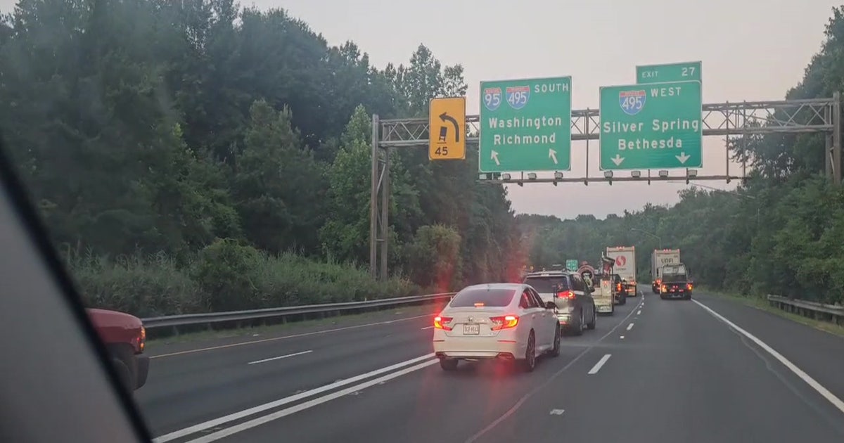 Driver killed in fiery crash near I-95/495 split in Beltsville | FOX 5 DC