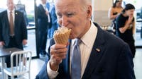 Biden visits second Maryland ice cream shop in one week