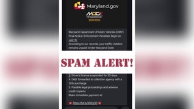 Maryland MVA warns drivers about text scam