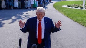 Trump flies to Scotland for trade talks, golf rounds