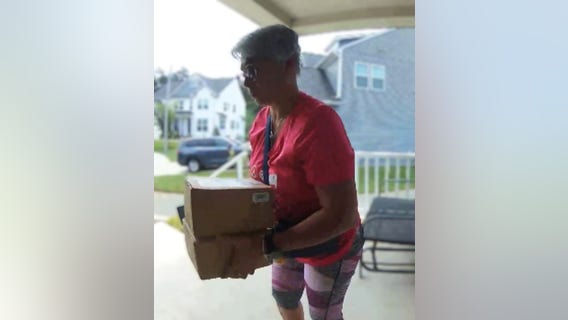 Woman caught on camera taking 2 packages from porch in Prince William County