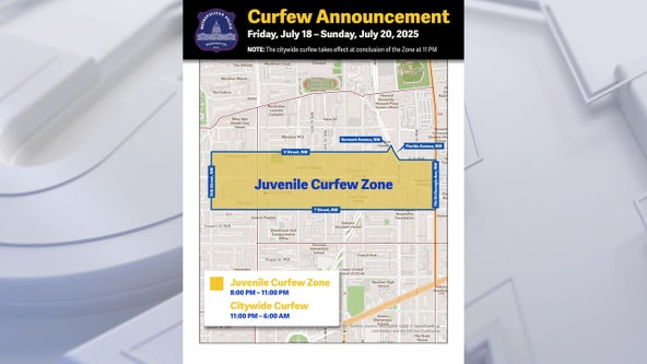 DC to enforce youth curfew zone Friday in U Street corridor