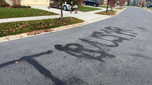 Man pleads guilty after burning “TRUMP" into road; avoids jail time