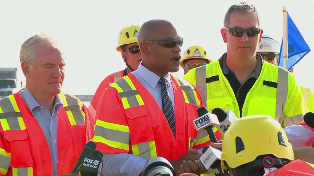 Maryland lawmakers tour Baltimore Key Bridge demolition site as rebuild continues