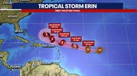 Tropical Storm Erin forecasted to become a major hurricane. Will it hit the DC area?