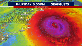 Hurricane Erin brings gusty winds to DMV region Thursday