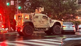 1 injured in crash involving DC National Guard vehicle