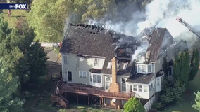 5 displaced after massive fire destroys Montgomery County home