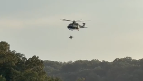 Maryland State Police helicopter saves hiker after 25-foot fall