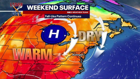 Labor Day Weekend Forecast: Sunny, warm and dry across DC region