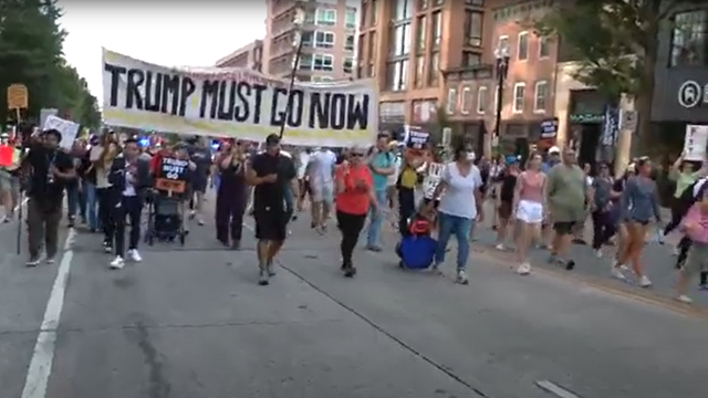 Free DC protestors rally in opposition of DC police federal takeover