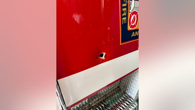 DC fire truck hit by gunfire in Northeast
