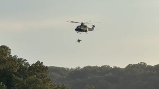 Maryland State Police helicopter saves hiker after 25-foot fall