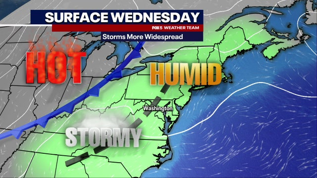 DC weather: Flash flood warning issued as showers and thunderstorms threaten evening commutes