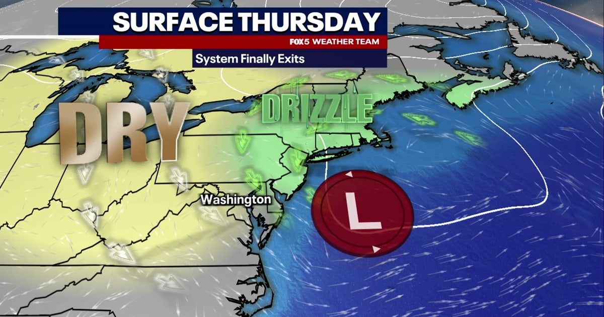 DC weather: Rain moves out, sunshine returns Thursday | FOX 5 DC