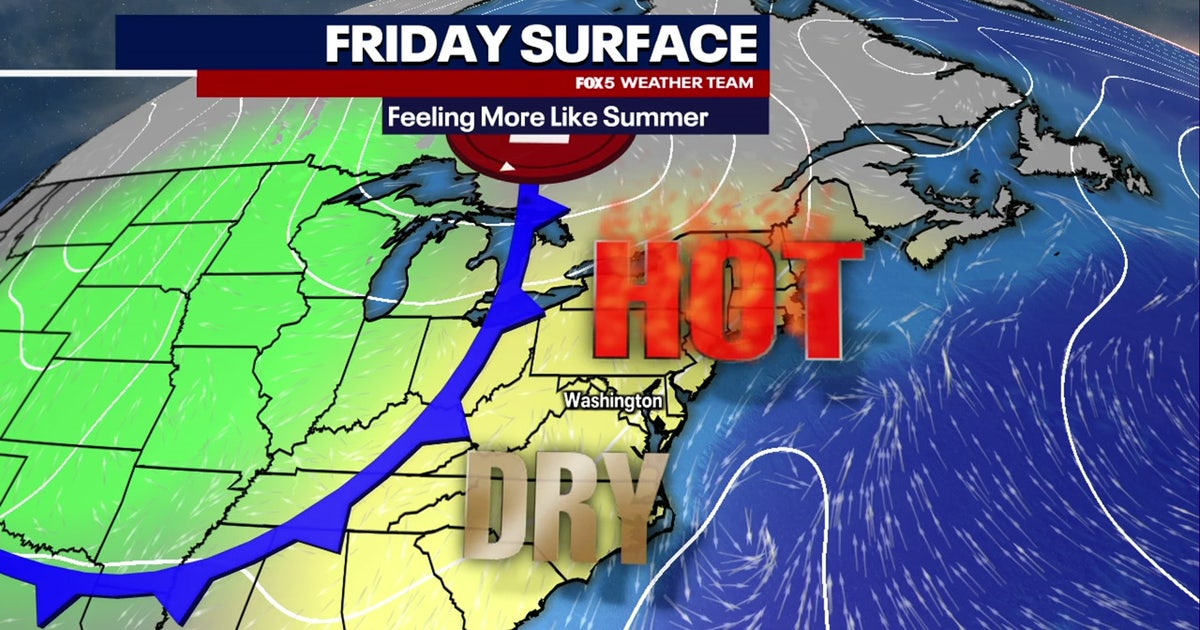 Near 90 degrees Friday in DC region; weekend storms possible | FOX 5 DC