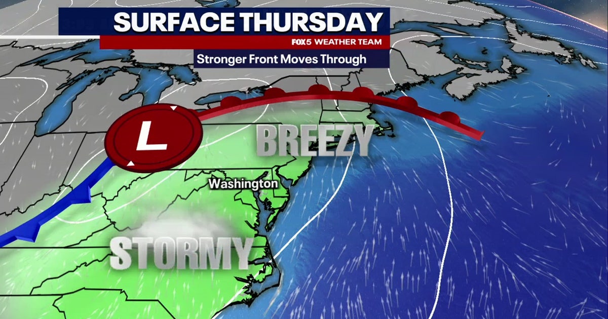 DC weather: Showers and possible thunderstorms Thursday | FOX 5 DC